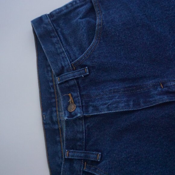 Rustler Blue Dark Wash Straight Leg Denim Jeans Size 32X30 - Picture 7 of 12